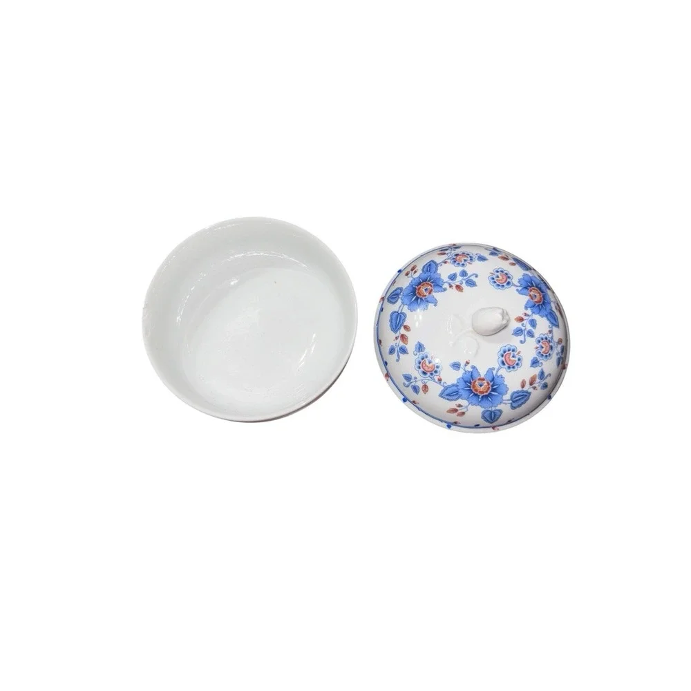 Vintage Estee Lauder 1979 Porcelain Trinket or Powder Dish With Lid
